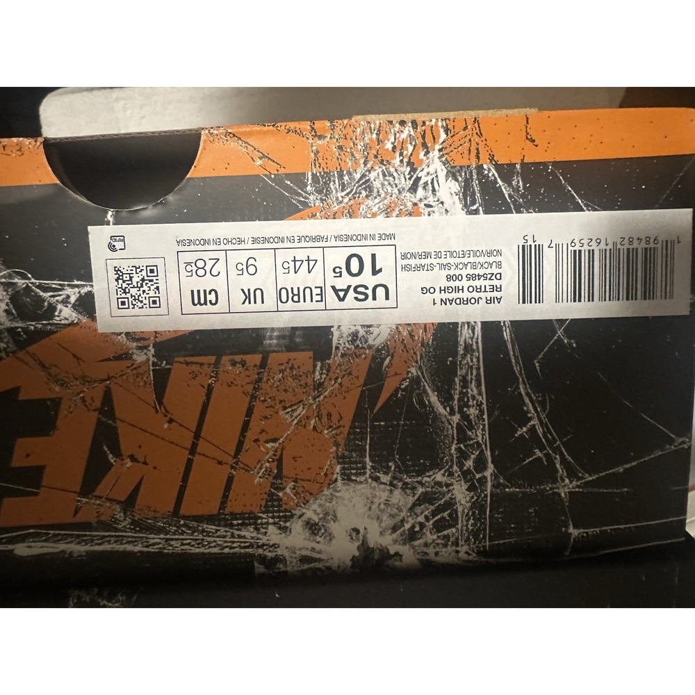 New jordan 1 retro high og shattered backboard 2025 size 10.5 DZ5485-008 NEW - Picture 7 of 12